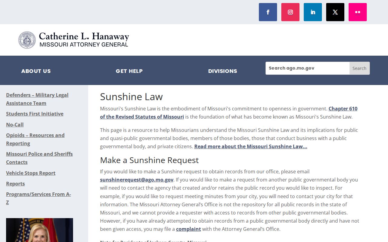 Sullivan County warrant check Sunshine Law guidance